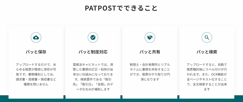 PATPOSTの機能概要