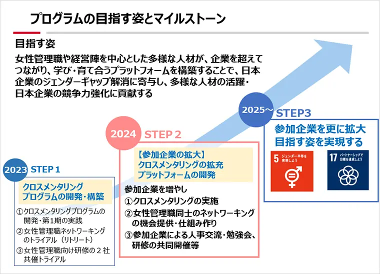 プログラムの目指す姿とマイルストーン