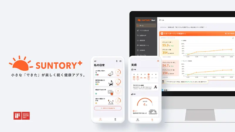 小さな「できた」が楽しく続く健康アプリ