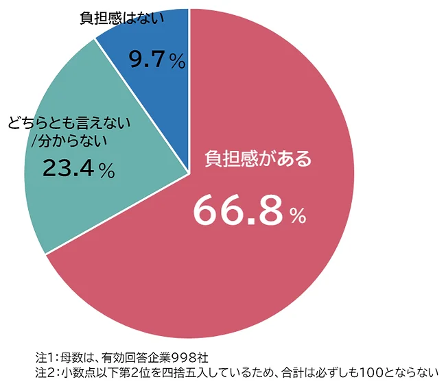 定額減税による負担感の有無