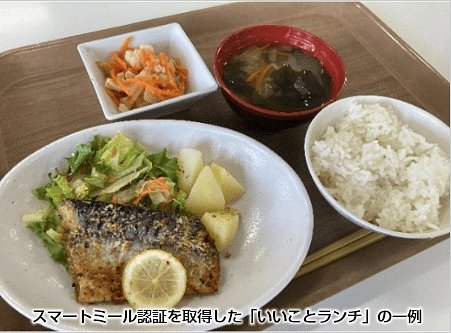 スマートミール認証を取得した「いいことランチ」の一例
