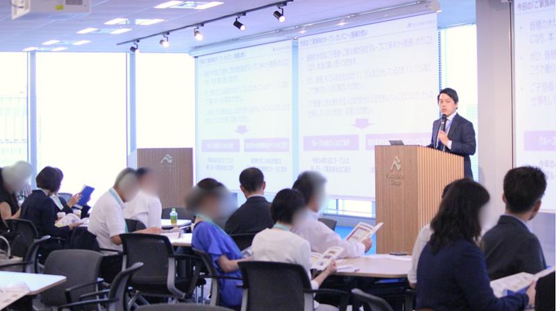 会社説明、仕事説明のようす