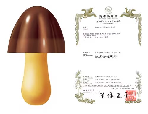 商標権で守られたきのこの山