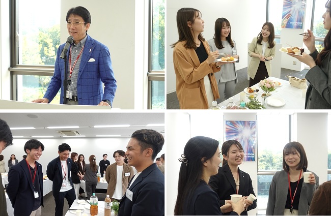 新日本製薬の内定式の様子