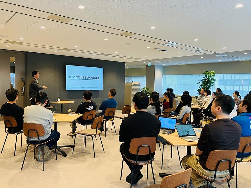 地域社会研修のようす