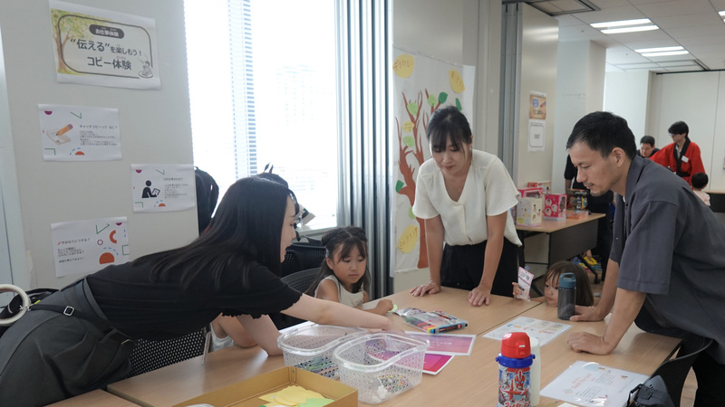 「伝える」コピー体験参加者のようす